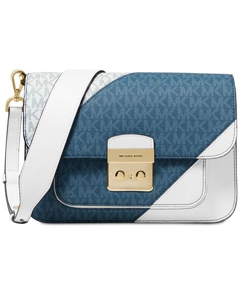 michael kors sloan tricolor|Michael Kors Sloan Editor Tricolor Signature Shoulder Bag .